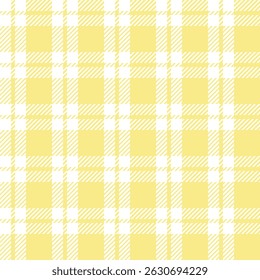 Padrão de gaiola escocesa. Escocês xadrez fundo amarelo delicado, tecido. Ornamento tradicional escocês, tartan xadrez.