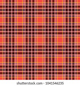 Scottish cage, red celtic. Scottish red checkered background. Scottish pattern. Vector illustration