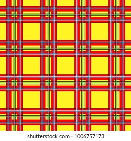 Scottish cage, yellow celtic. Scottish yellow checkered background. Scottish pattern. Vector illustration