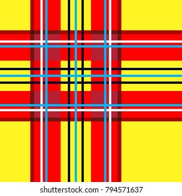 Scottish cage, yellow celtic. Scottish yellow checkered background. Scottish pattern. Vector illustration