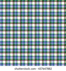 Scottish cell white, blue, green, seamless pattern, colorful background, english style