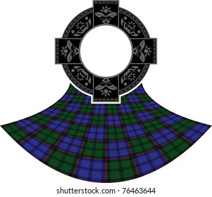 scottish celtic ring. vector illustration