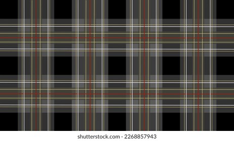 Scottish checkered background in black