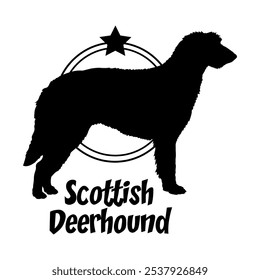 Scottish Deerhound dog silhouette,  dog, dog breeds, logo, vector, silhouette, logo design, animal, illustration, icon, sign, design, black,  symbol, pet