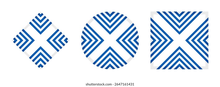 bandeira escocesa ícone conjunto design. ilustração vetorial isolado no fundo branco