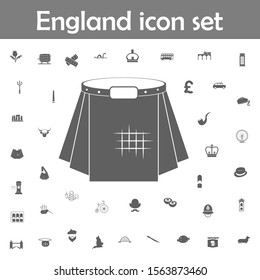 Scottish kilt icon. England icons universal set for web and mobile
