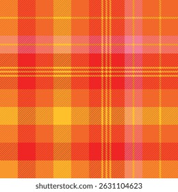 Padrão de gaiola de ano novo escocês. Fundo amarelo, vermelho quadriculado, tecido. Ornamento tradicional escocês, tartan xadrez.