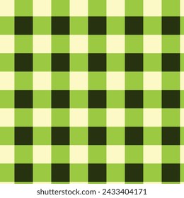 Scottish pattern in green and dark green cage. fabric texture. Vector illustration. Patrick's day.