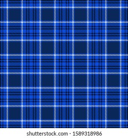 Scottish plaid blue  checkered vector pattern.EPS 10