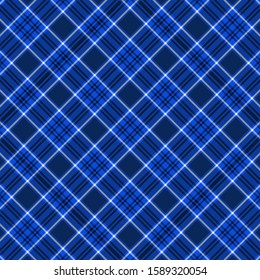 Scottish plaid blue  checkered vector pattern.EPS 10