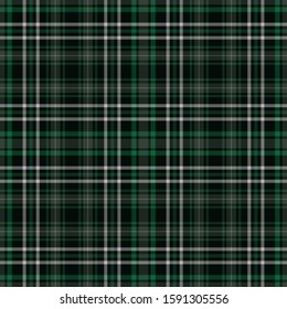 Scottish plaid green checkered vector pattern.EPS 10