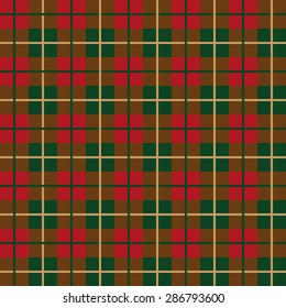 Scottish plaid pattern. Seamless texture, fabric, vector