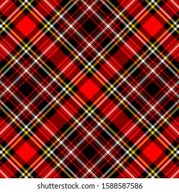 Scottish plaid red  checkered vector pattern.EPS 10
