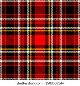 Scottish plaid red  checkered vector pattern.EPS 10