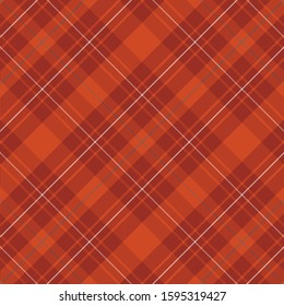 Scottish plaid red checkered vector pattern. Vector EPS 10