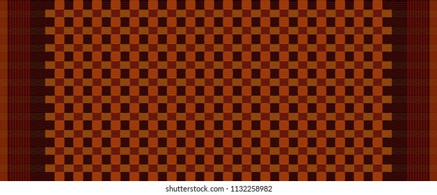 Scottish plaid. tartan. pattern of the loincloth. textile pattern background. thai local fabric.