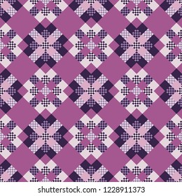 Scottish plaid, tartan seamless pattern. English fabric. Vector illustration. Can be used for wallpaper, textile, invitation card, wrapping, web page background.