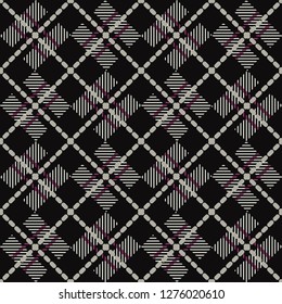 Scottish plaid, tartan seamless pattern. English fabric. Vector illustration. Can be used for wallpaper, textile, invitation card, wrapping, web page background.