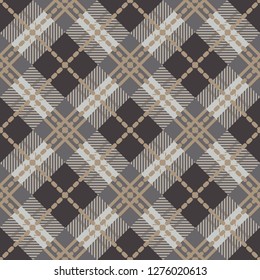 Scottish plaid, tartan seamless pattern. English fabric. Vector illustration. Can be used for wallpaper, textile, invitation card, wrapping, web page background.