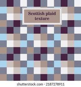 Scottish plaid plaid texture seamless pattern