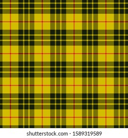 Scottish plaid yellow checkered vector pattern.EPS 10
