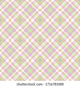 Scottish plaid in yellow colors. Vector illustration. Seamless background of plaid pattern. Tartan pattern