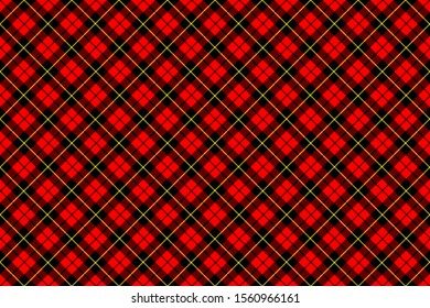 Scottish rectangle diagonal tartan for fabric, kilts, skirts, plaids and different designs.