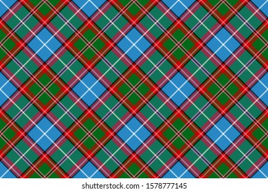 Scottish rectangle diagonal tartan for fabric, kilts, skirts, plaids and different designs.