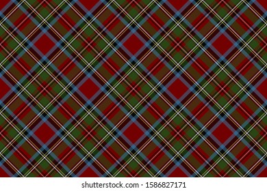 Scottish rectangle diagonal tartan for fabric, kilts, skirts, plaids and different designs.