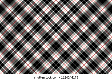 Scottish rectangle diagonal tartan for fabric, kilts, skirts, plaids and different designs.