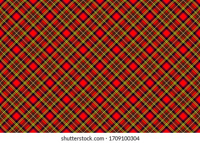 Tartán diagonal rectangular escocés para tejidos, faldas, planchas y diferentes diseños.