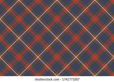 Scottish rectangle diagonal tartan for fabric, kilts, skirts, plaids and different designs.