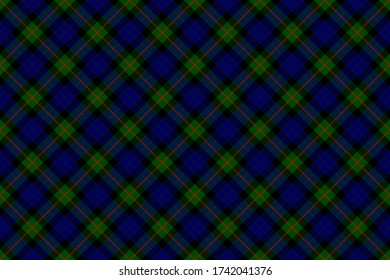 Scottish rectangle diagonal tartan for fabric, kilts, skirts, plaids and different designs.