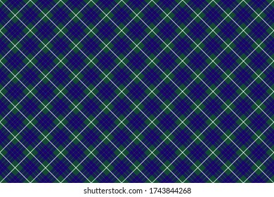 Scottish rectangle diagonal tartan for fabric, kilts, skirts, plaids and different designs.