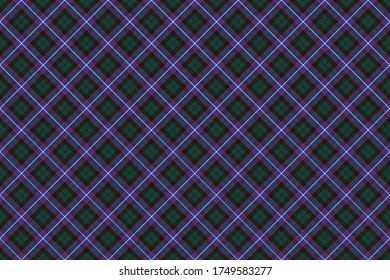 Scottish rectangle diagonal tartan for fabric, kilts, skirts, plaids and different designs.