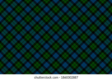 Scottish rectangle diagonal tartan for fabric, kilts, skirts, plaids and different designs.