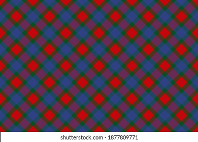 Scottish rectangle diagonal tartan for fabric, kilts, skirts, plaids and different designs.