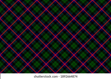 Scottish rectangle diagonal tartan for fabric, kilts, skirts, plaids and different designs.