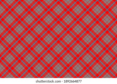 Scottish rectangle diagonal tartan for fabric, kilts, skirts, plaids and different designs.