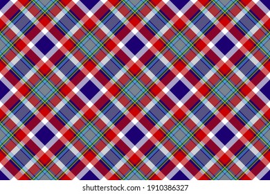 Tartán diagonal rectangular escocés para tejidos, faldas, planchas y diferentes diseños.