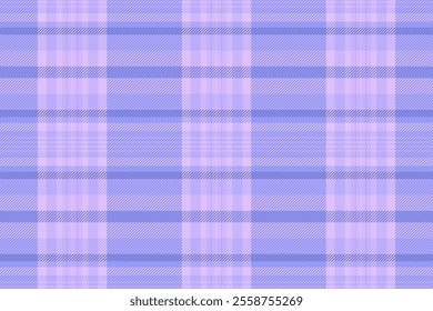 Scottish seamless plaid fabric, tough texture check tartan. Wool textile vector pattern background in blue and light colors palette.