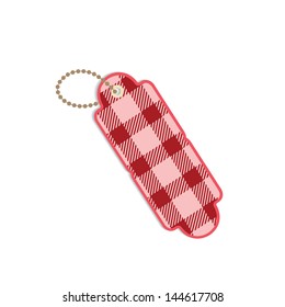 scottish tags on white background