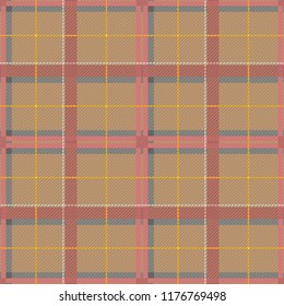 Scottish Tartan Checkered Seamless Pattern. Vector Repeat Background