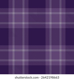 Scottish tartan in dark and light lilac tones, Vector illustration