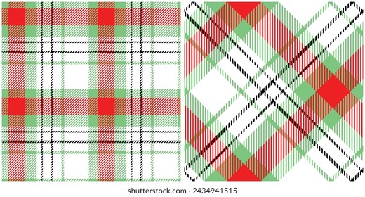 Scottish Tartan Pattern. Abstract Check Plaid Pattern Traditional Scottish Woven Fabric. Lumberjack Shirt Flannel Textile. Pattern Tile Swatch Included.