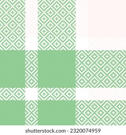 Scottish Tartan Pattern. Checker Pattern Template for Design Ornament. Seamless Fabric Texture.