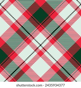 Patrón escocés de tartán. Vector de ilustración de tartán sin costura de tartán clásico a cuadros para bufanda, manta, otro estampado moderno de tela de vacaciones de otoño de verano de primavera.