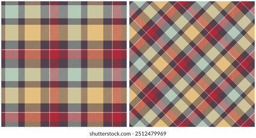 Scottish Tartan Pattern. Classic Plaid Tartan Template for Design Ornament. Seamless Fabric Texture.