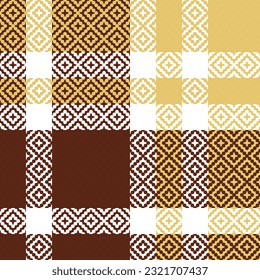 Scottish Tartan Pattern. Tartan Plaid Vector Seamless Pattern. for Scarf, Dress, Skirt, Other Modern Spring Autumn Winter Fashion Textile Design.