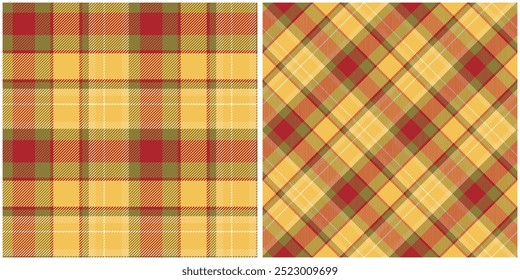 Scottish Tartan Pattern. Tartan Plaid Vector Seamless Pattern. Seamless Tartan Illustration Vector Set for Scarf, Blanket, Other Modern Spring Summer Autumn Winter Holiday Fabric Print.
